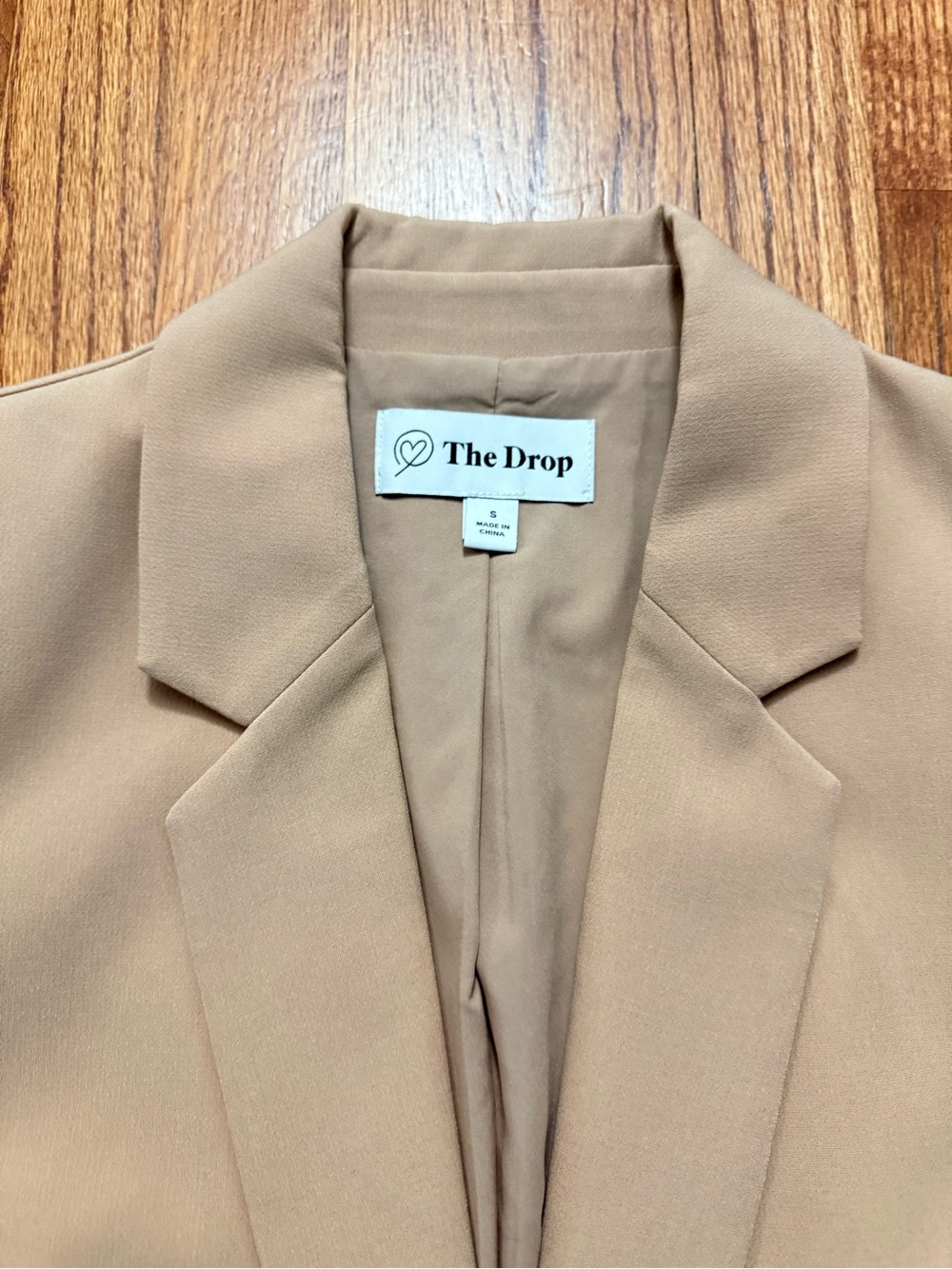 The Drop Blake Long Blazer in Praline size S - Picture 6 of 16